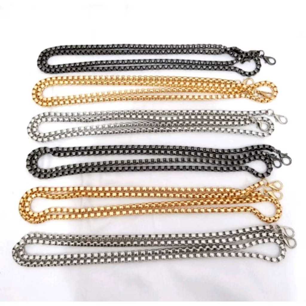 Tali Tas Rantai Anti Karat Premium - Tebal Panjang 110-120 cm - Rantai Ulir chain