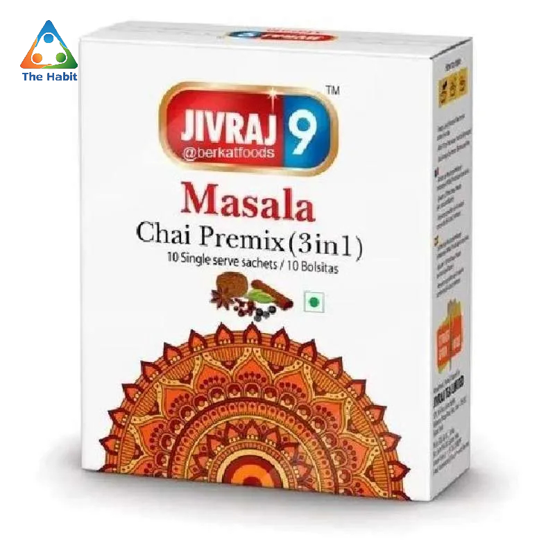 

(The Habit) Jivraj 9 Masala Chai Premix Instant Tea / Teh Rempah Mix India Sachets