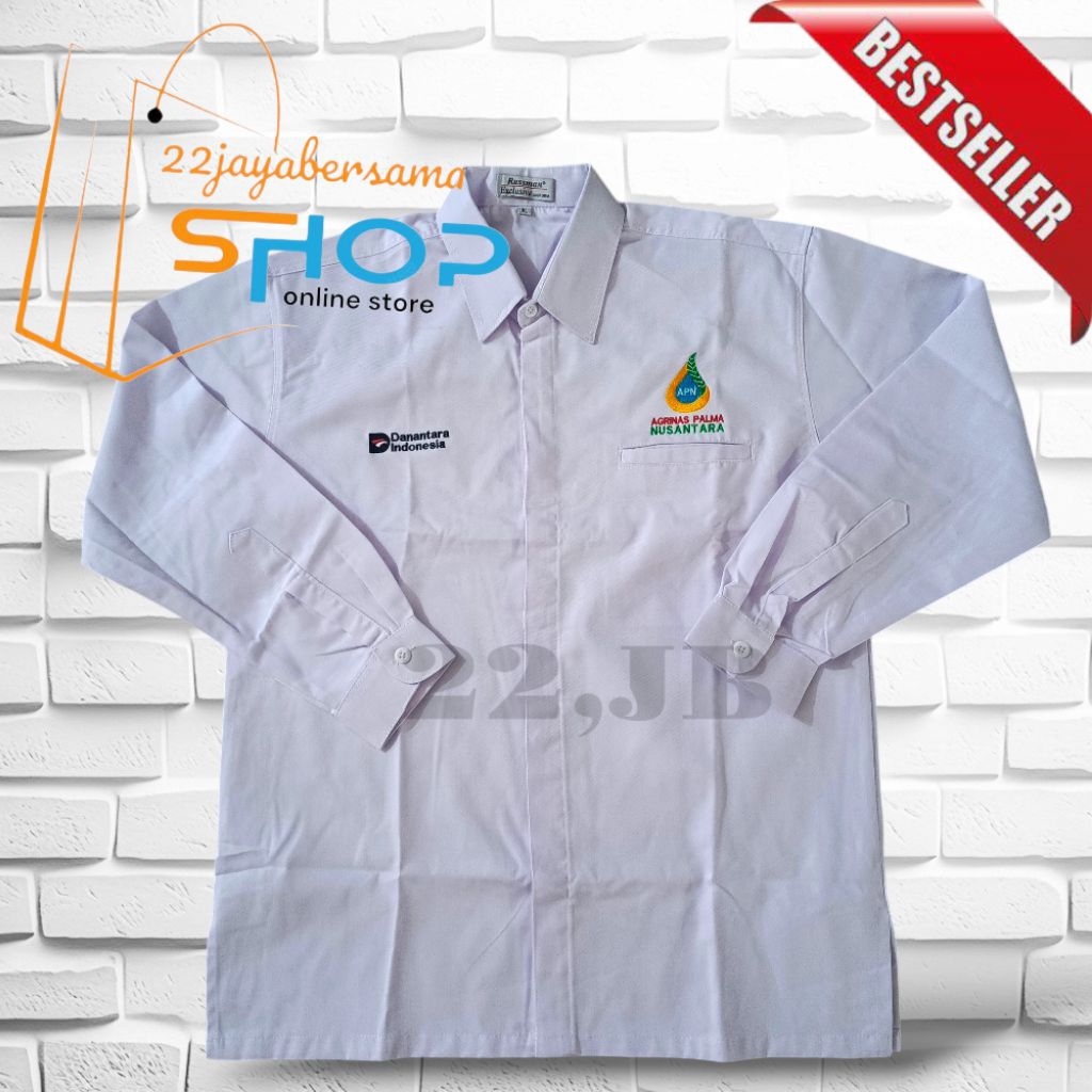 Kemeja Danantara Indonesia Agrinas Palma • Baju Seragam Agrinas Palma Danantara Indonesia full bordi