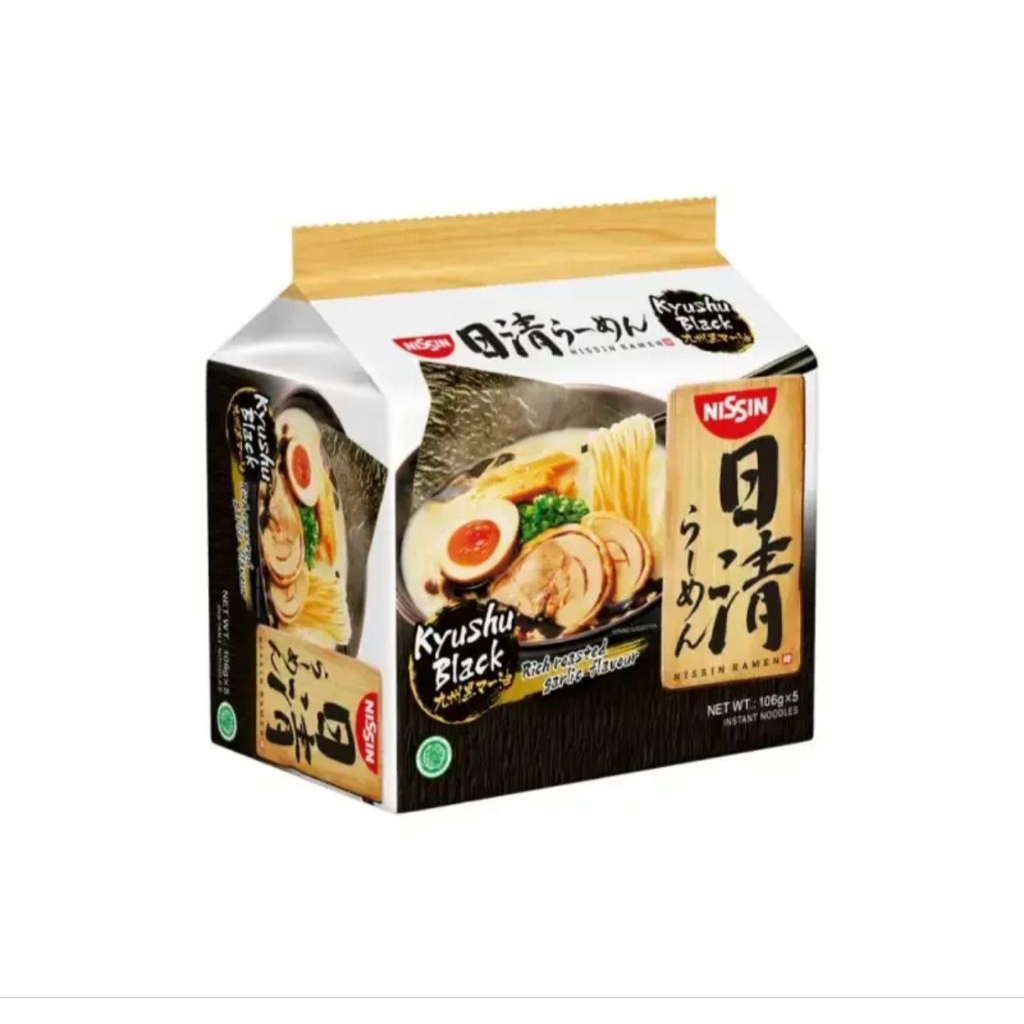 

Nissin Japanese Ramen Miso ala Kyushu Black 106g adalah mi instan premium dengan cita rasa miso khas Kyushu yang dipadukan kuah berwarna hitam gurih dan aromatik. Terbuat dari mi kenyal berkualitas tinggi serta bumbu spesial yang kaya rasa