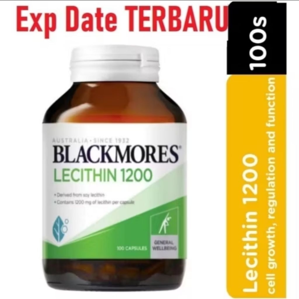 BLACKMORES LECITHIN 1200 ORIGINAL MALAYSIA ISI 100 kapsul
