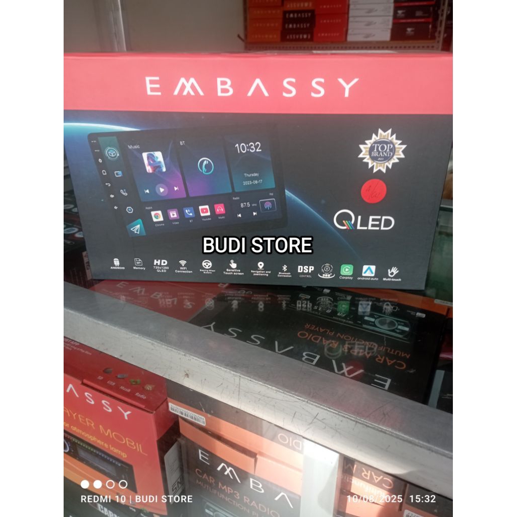 head unit android Embassy 9 inch ram 4/64