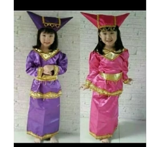 pakaian adat Padang TK&sd/baju adat anak wanita