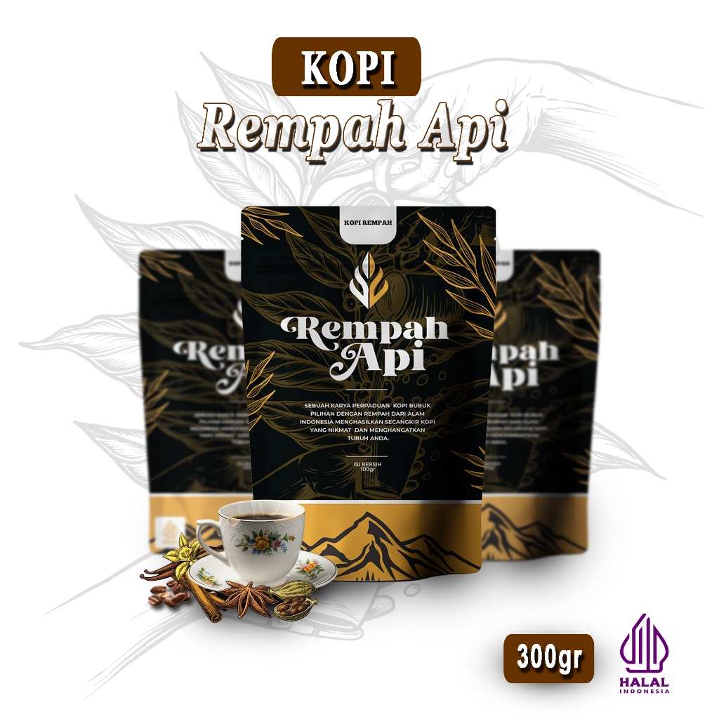 

Kopi Rempah Api 300gr (3pcs kopi) Tanpa gula