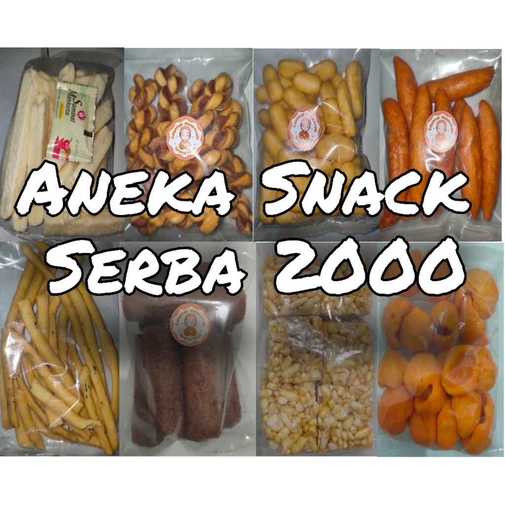 

Aneka Snack Serba 2000/Camilan 2000 bebas pilih rasa/Makanan ringan
