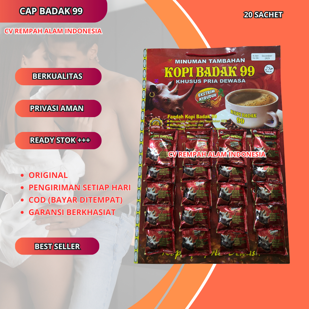 

Kopi Papan Cap Badak 99 Original 20 Sachet