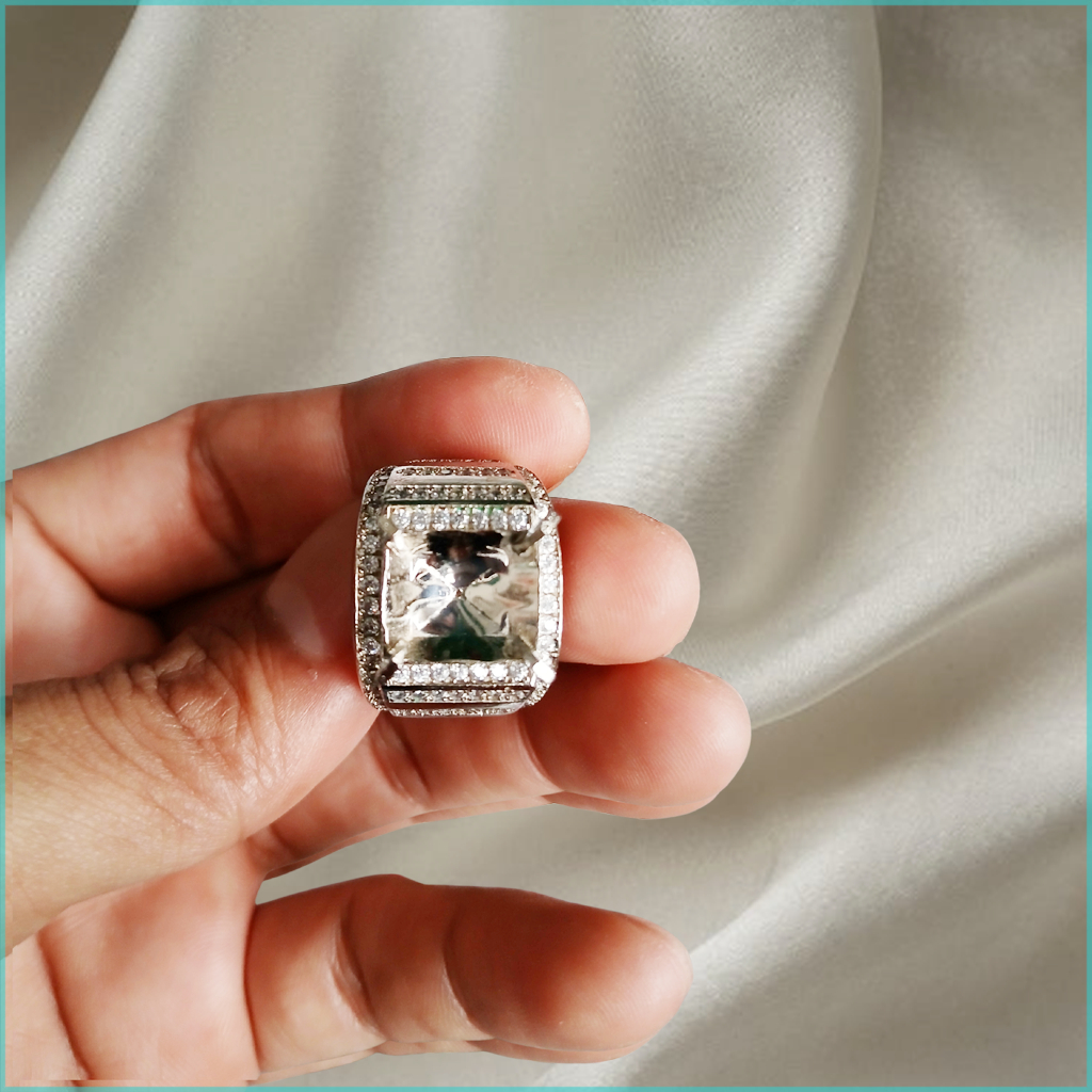 EMBAN CINCIN RING ALPAKA SUPER  MICRO SETTING