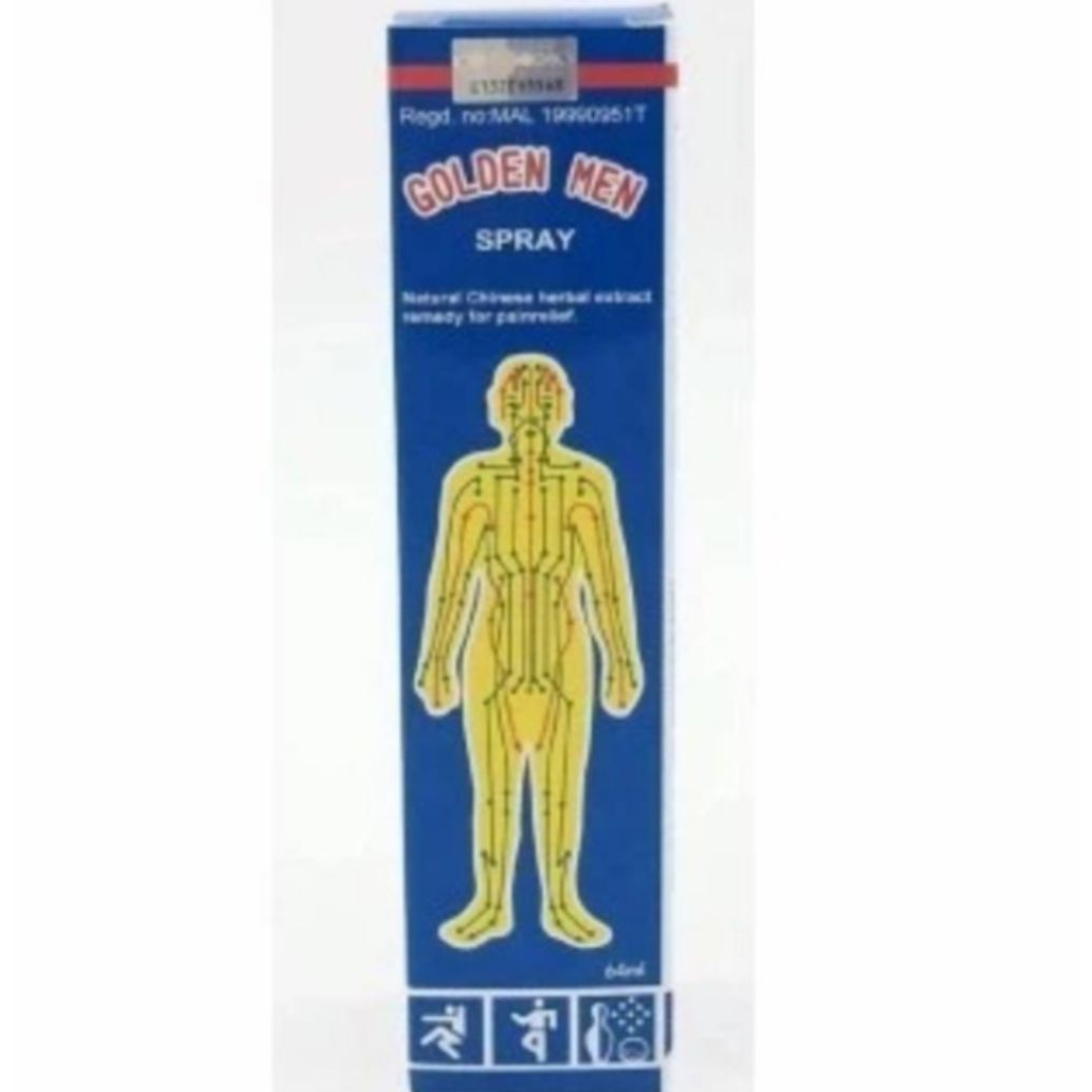 MINYAK GOSOK GOLDEN MEN SPRAY 64 ML