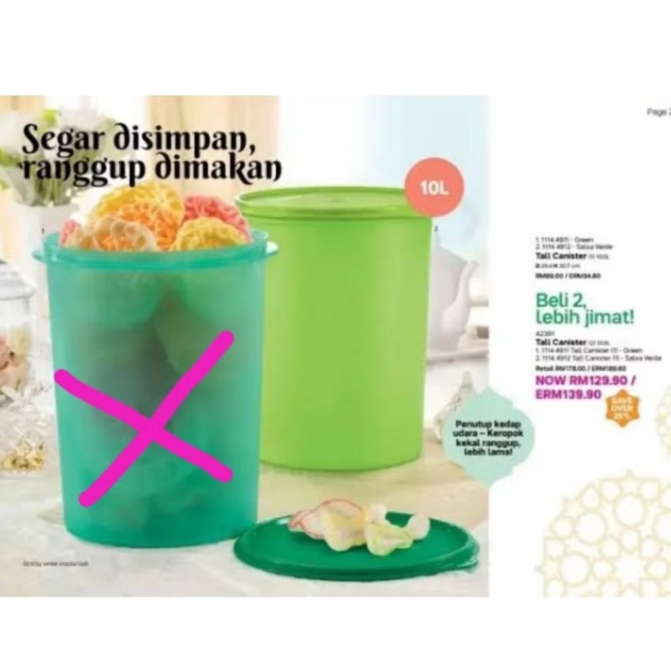 Tall canister 10liter malaysia