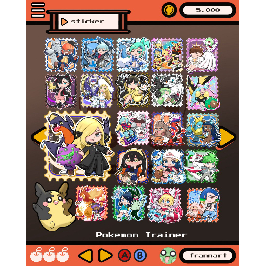 

imredpanda frannart stiker laminasi glitter eceran