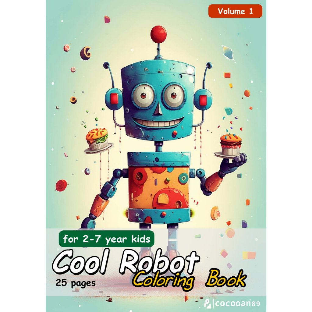 

A5 - Lembar Mewarnai Anak - 20+ Lembar - Robot