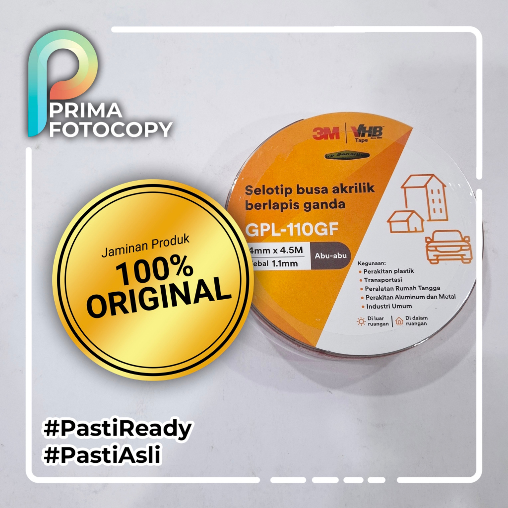 

Double Tape VHB 3M ORI | 24mm x 5m | Double Tape Busa Foam| Super Kuat