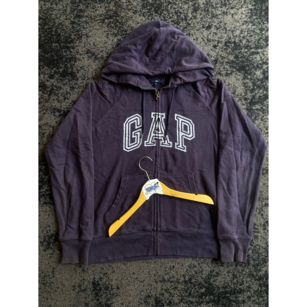 Jaket Hoodie cn GAP biru dongker
