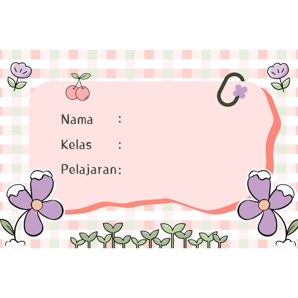 

Sticker Label Mata Pelajaran