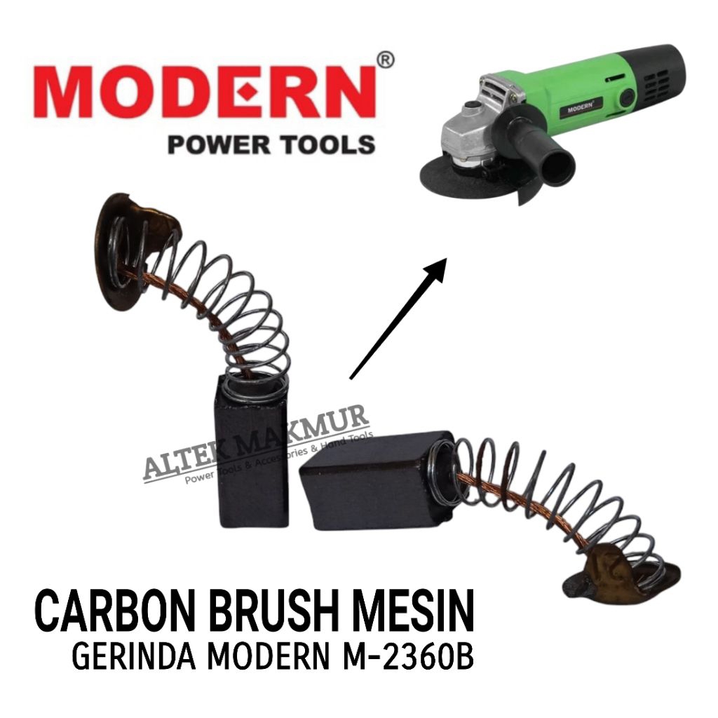 Sparepart Brostel For Mesin Gerinda Modern M-2360B / Carbon Brush Gurinda Grinda M2360B / Coal Kul B