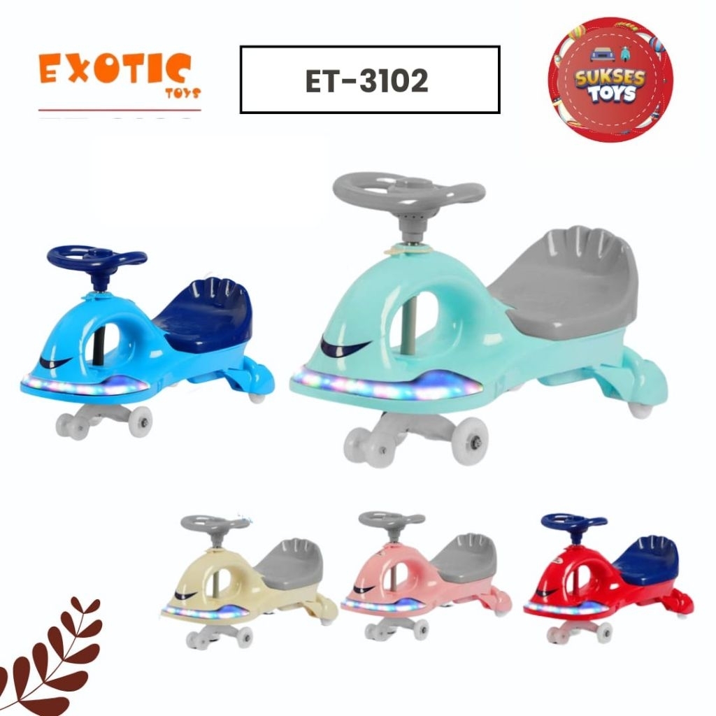 SWING CAR EXOTIC ET-3102  MAINAN ANAK MUSIK LAMPU