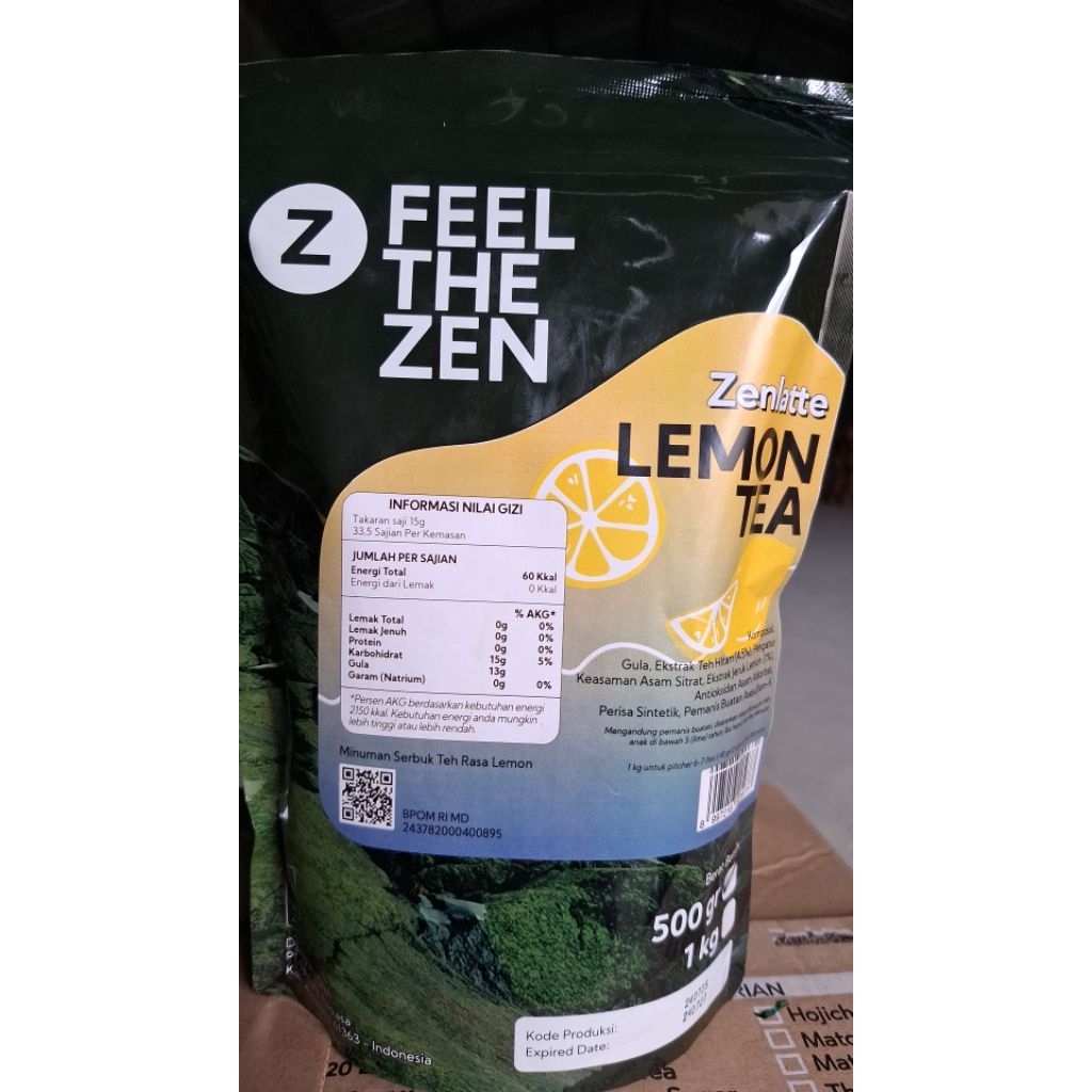 

ZENLATTE LEMON TEA 500GR