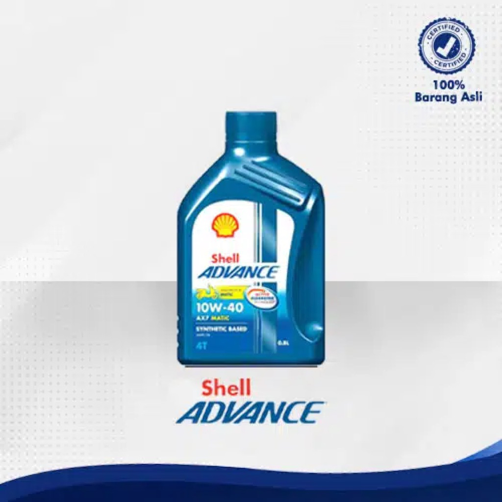 oli shell advance 10W-40 AX7 matic (oli motor matic)