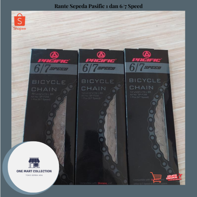 Rante Sepeda Pasific 1 & 6/7 Speed