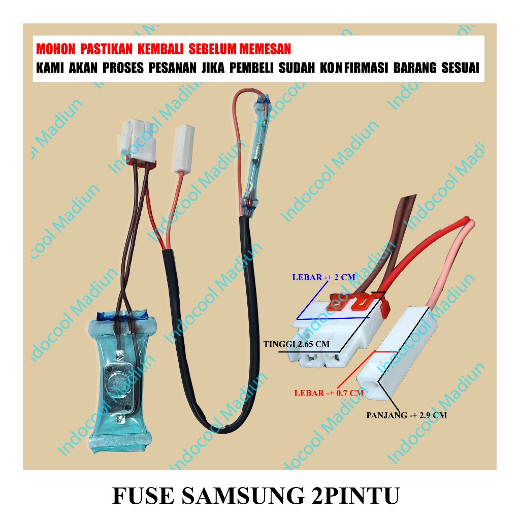 FSS2 FUSE BIMETAL KULKAS / BIMETAL FIUS KULKAS / FUSE SAMSUNG 2PINTU