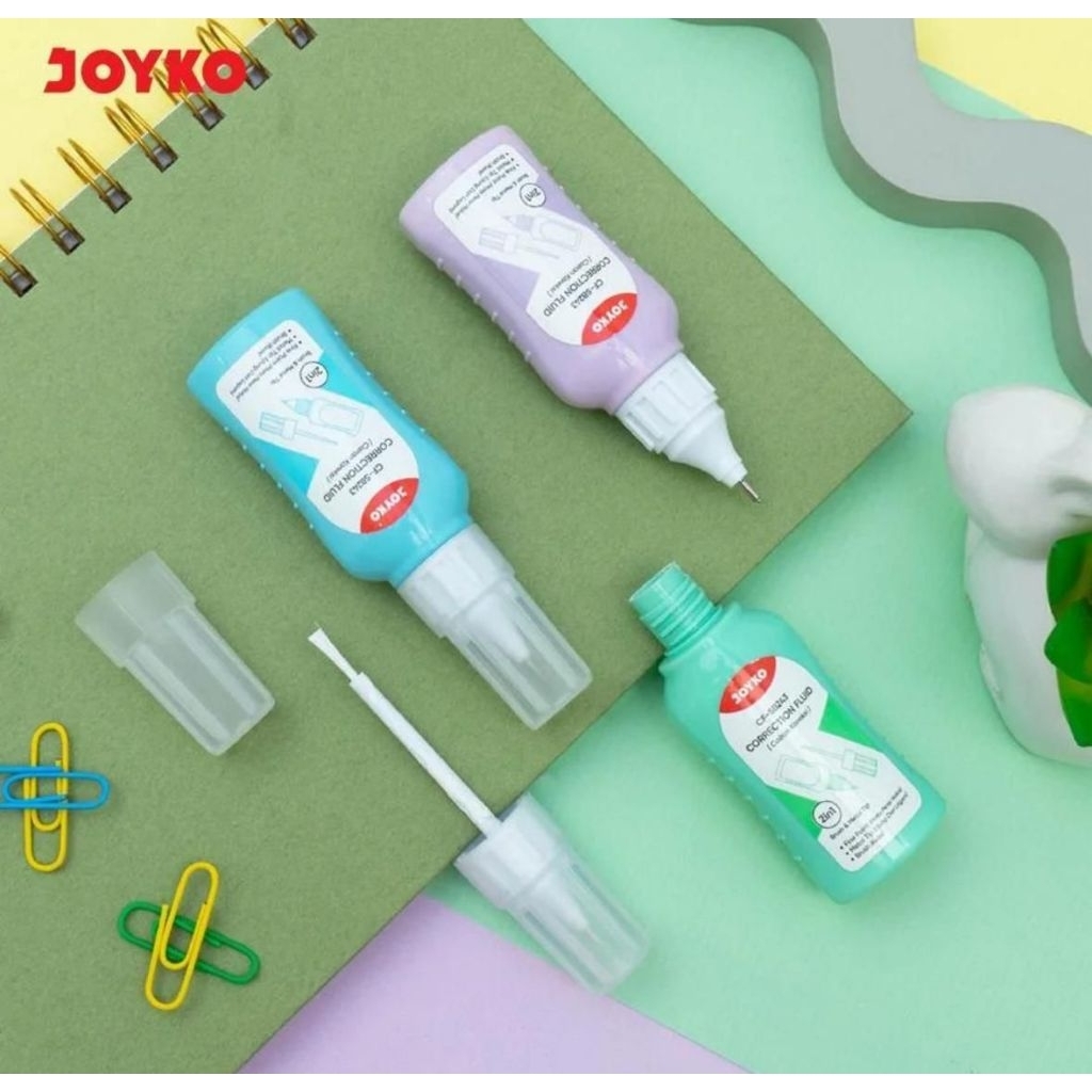

JOYKO Correction Fluid Cairan Koreksi Penghapus Cair CF-SB243 2 in 1