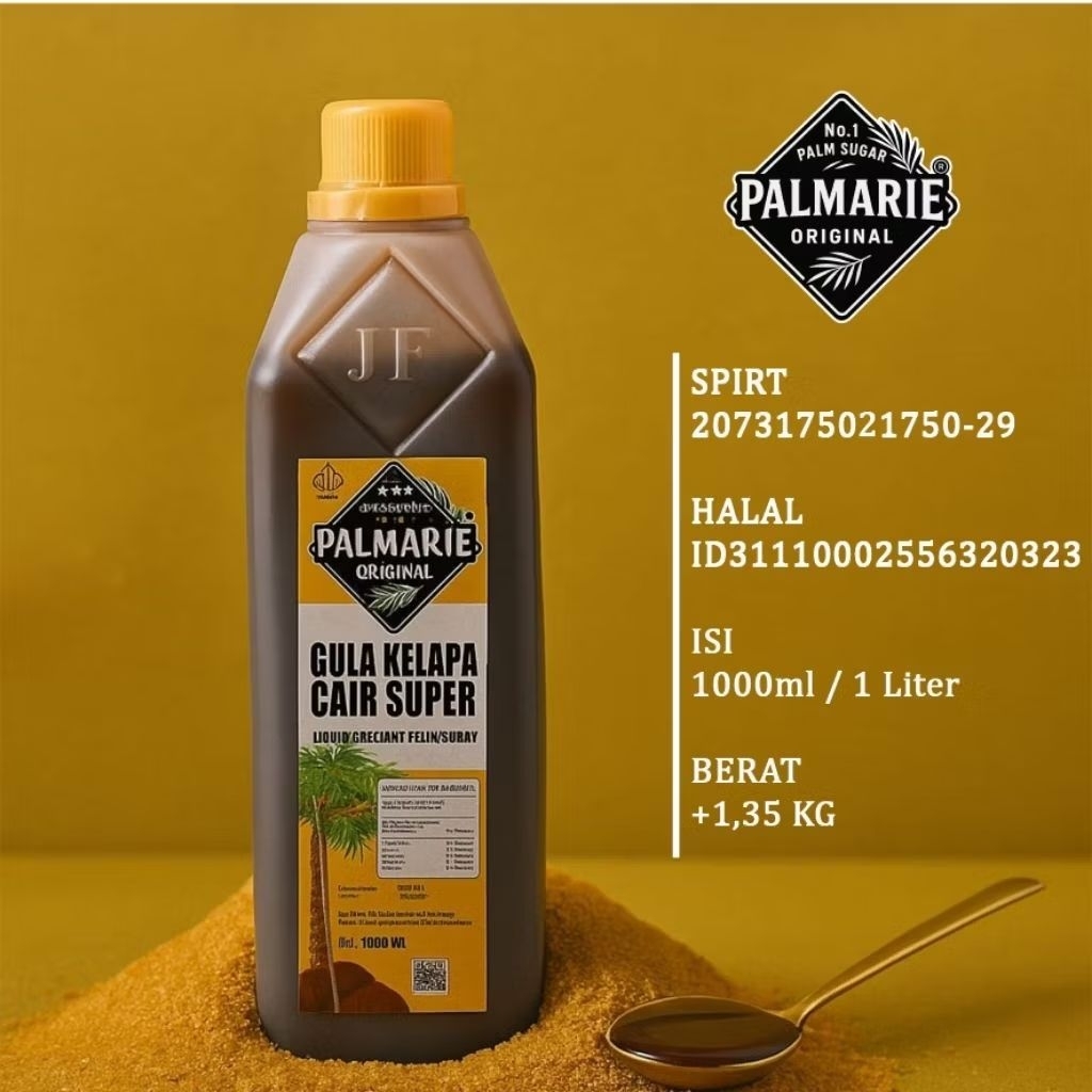 

Gula Aren Kelapa Cair Coconut Palm Sugar 1000ml 1 Liter 1,3kg