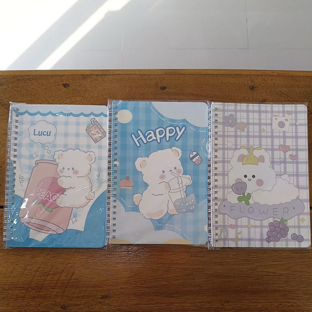 

NOTEBOOK SPIRAL UKURAN A5 COVER LUCU