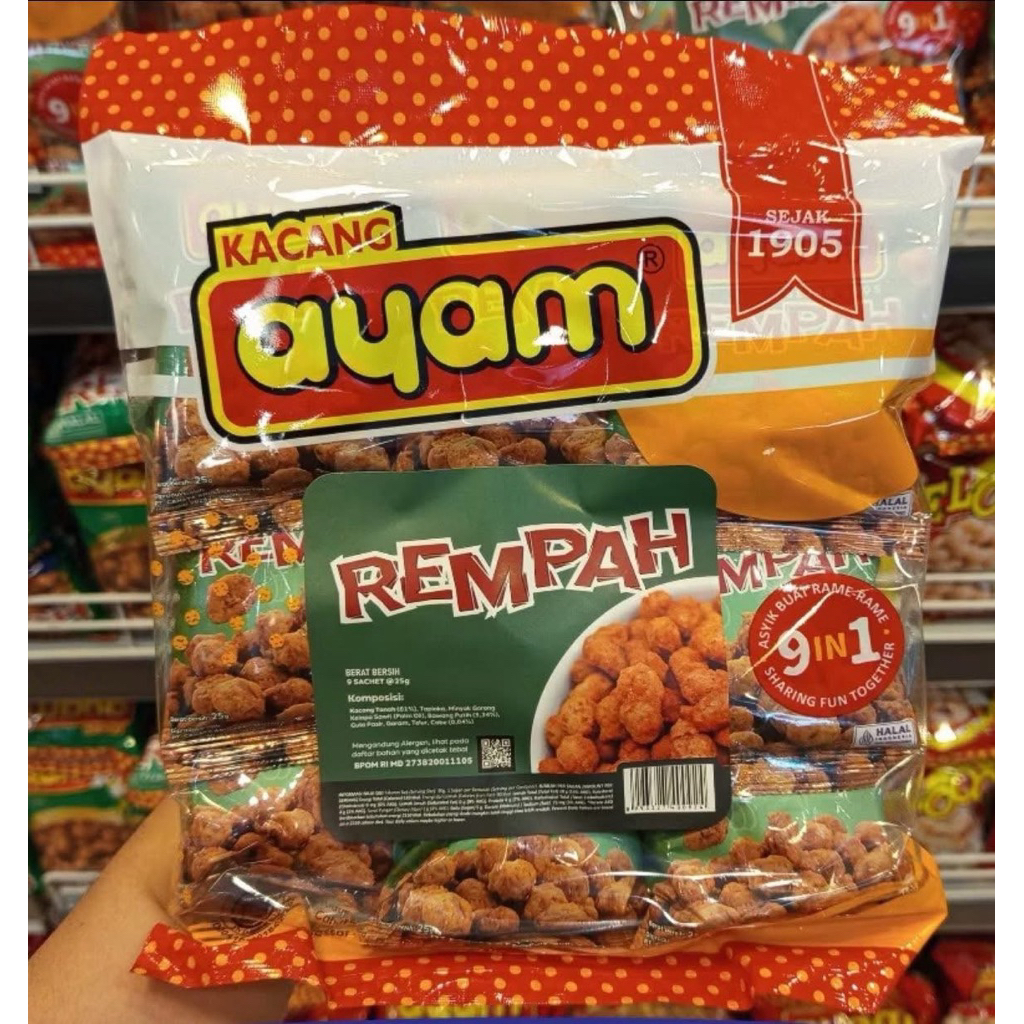 

kacang ayam kacang rempah 9in1