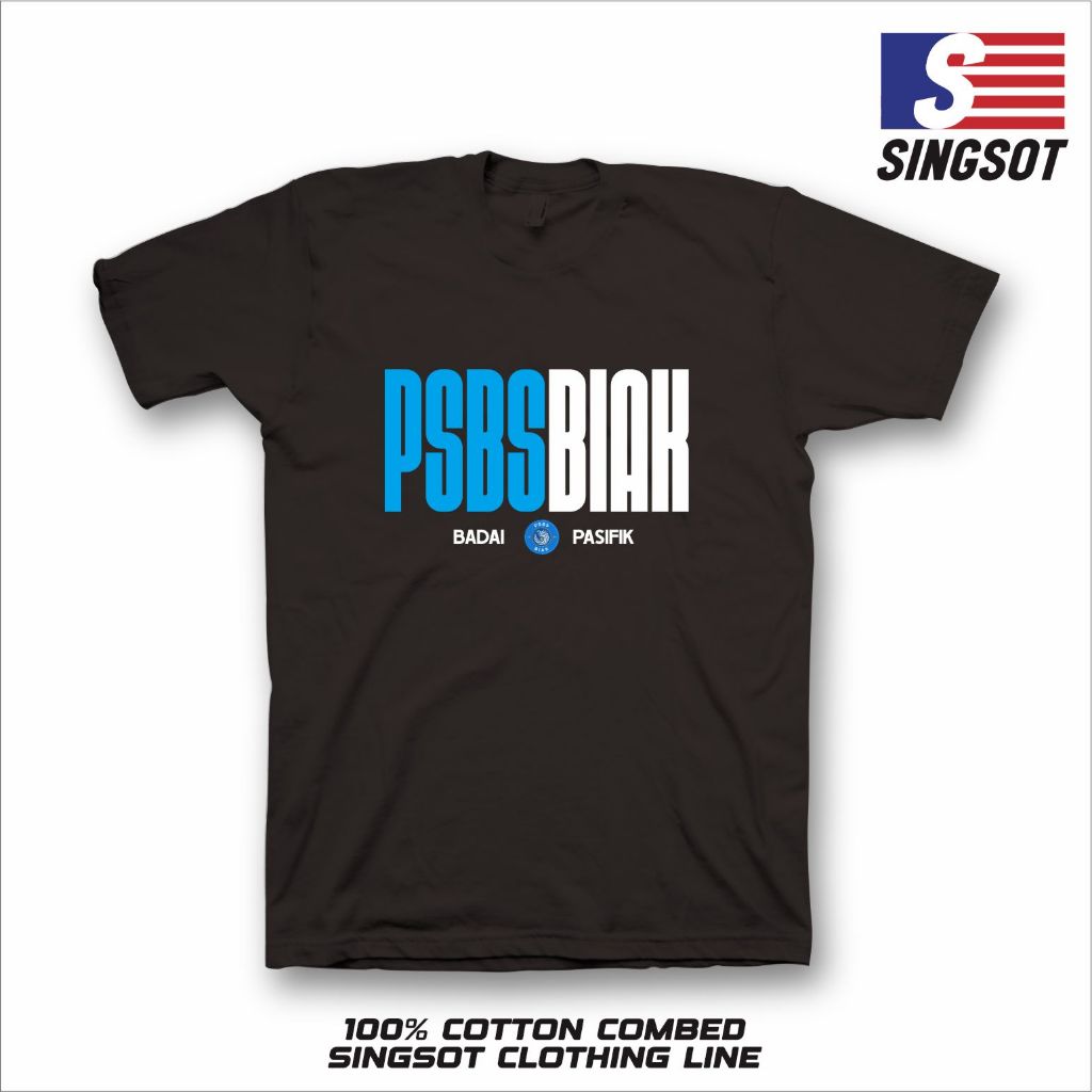 KAOS SUPORTER PSBS BIAK FC KAOS PSBS BIAK LIGA 1 INDONESIA