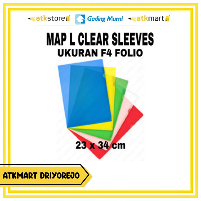 

TEKA Map L Folio Clear Sleeve – Map Plastik Transparan Ukuran Folio