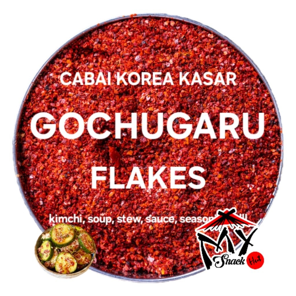 

GOCHUGARU 50GR KASAR HALUS CABAI CABE MERAH BUBUK KOREA POWDER FLAKE POWDER STEW SOUP TABURAN HALAL