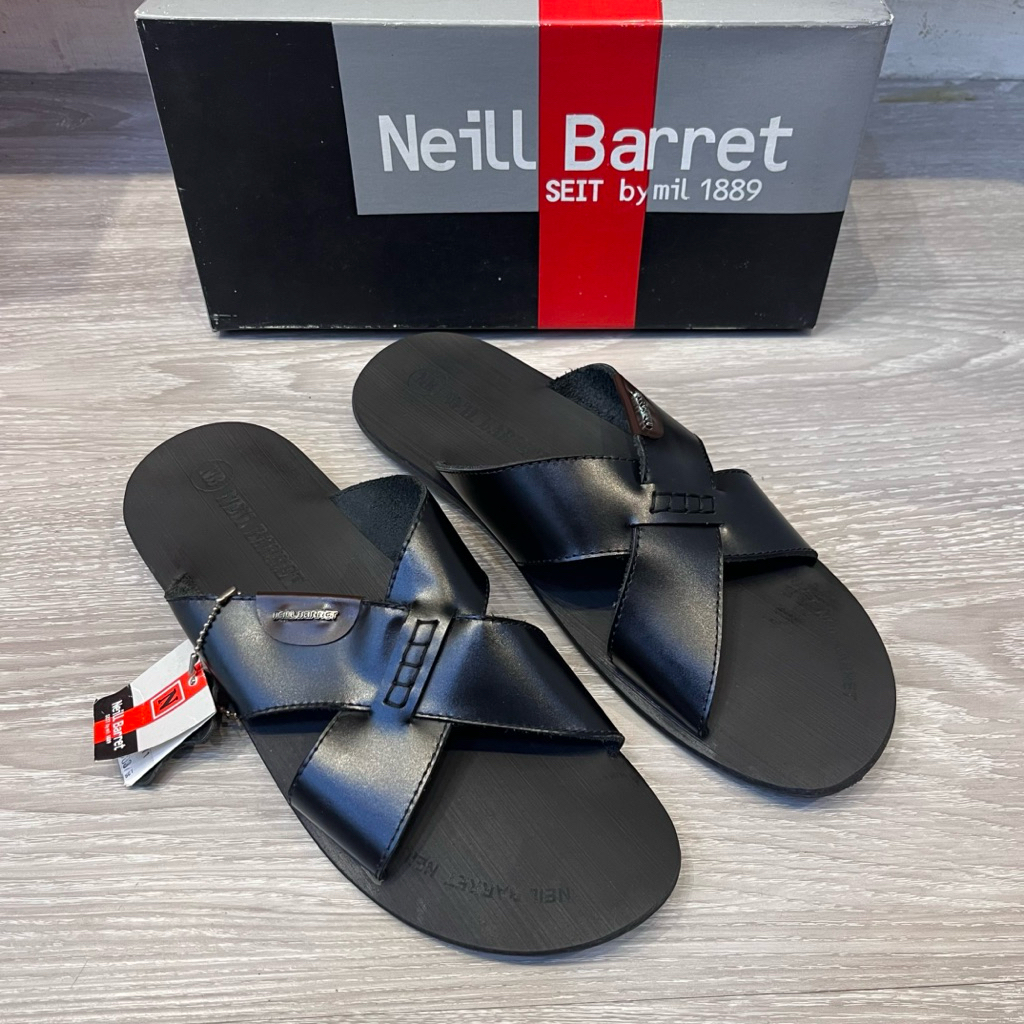 Neil Barret - Sandal Kulit Pria / Sandal Bapak-bapak NB-821