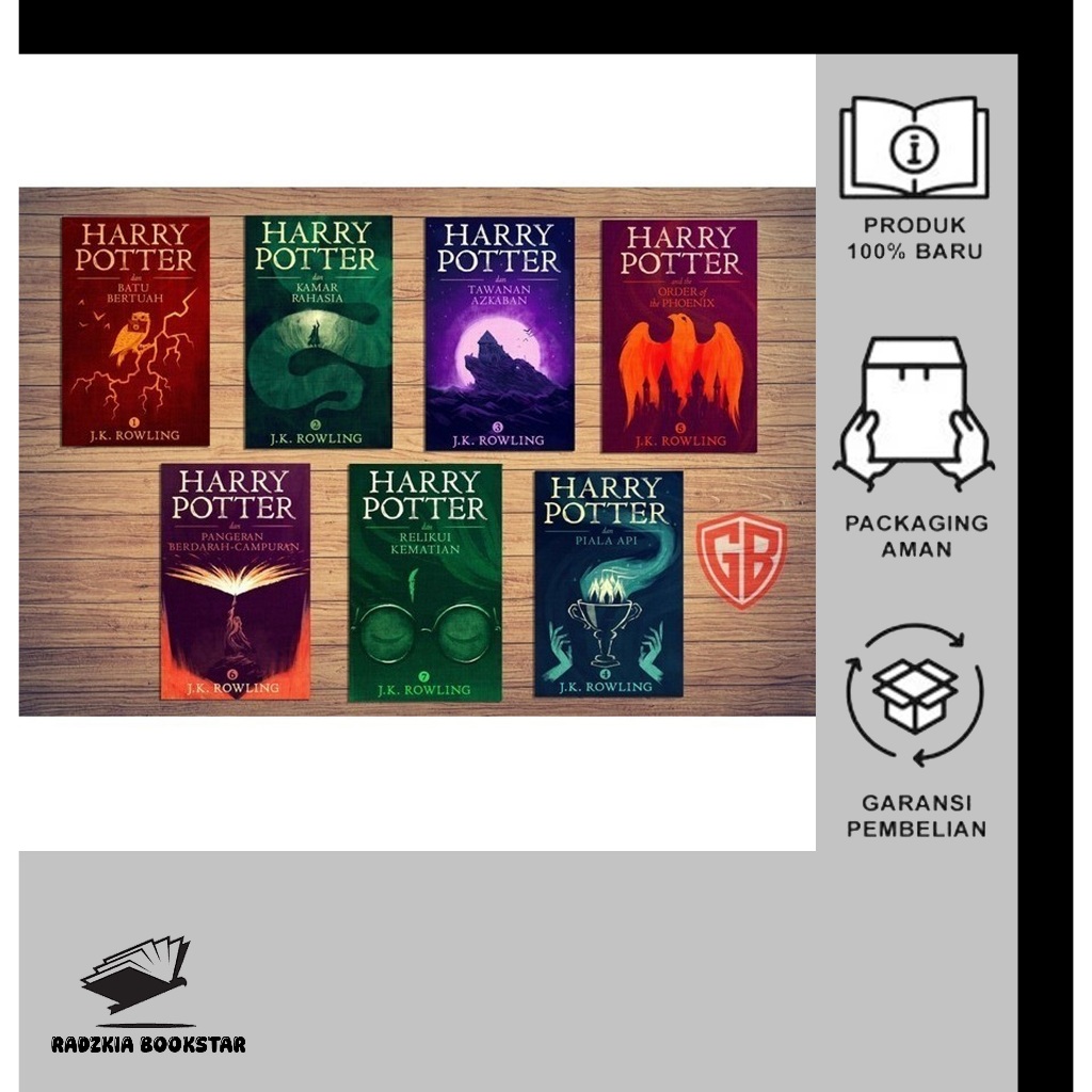 Novel Harry Potter complete series - JK Rowling ( bahasa Indonesia) pala api