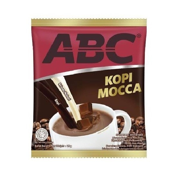 

Kopi Abc Mocca Sachet 27gr 1 Renceng isi 10 Pcs