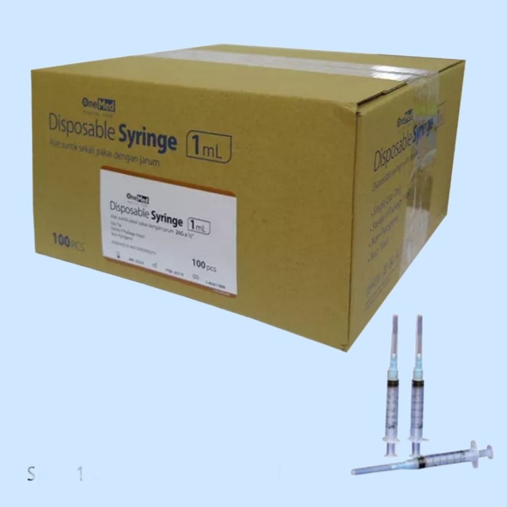 Onemed Disposible Spoit  syringe 1 cc Tuberculin  Ecer