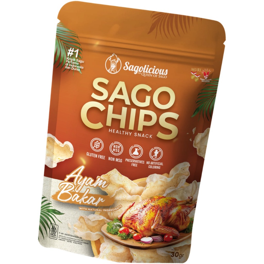 

Sagolicious Sago Chip - Ayam Bakar