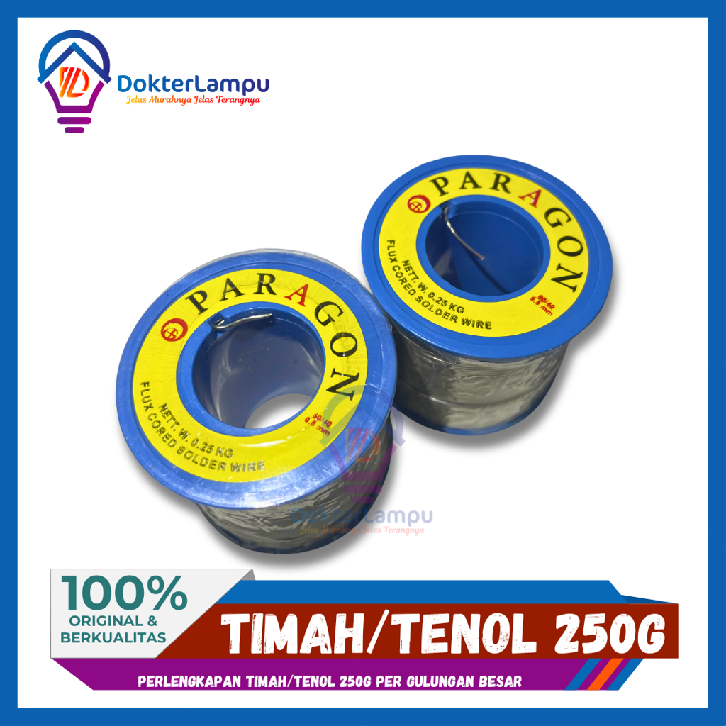 PERLENGKAPAN TIMAH/TENOL 250G PER GULUNGAN BESAR