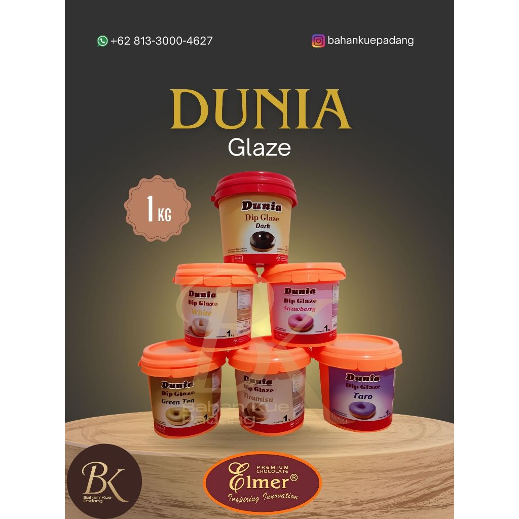 

Dunia Dip Glaze Eko 1 Kg – Glaze Serbaguna untuk Cake, Donat & Dessert Cantik