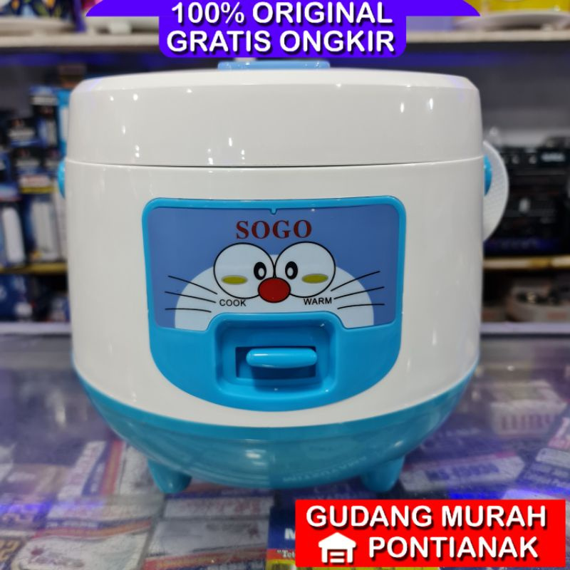 Rice cooker Sogo 1Liter magic com Sogo 1Liter magiccom kecil Karakter Doraemon Menghangatkan Memasak