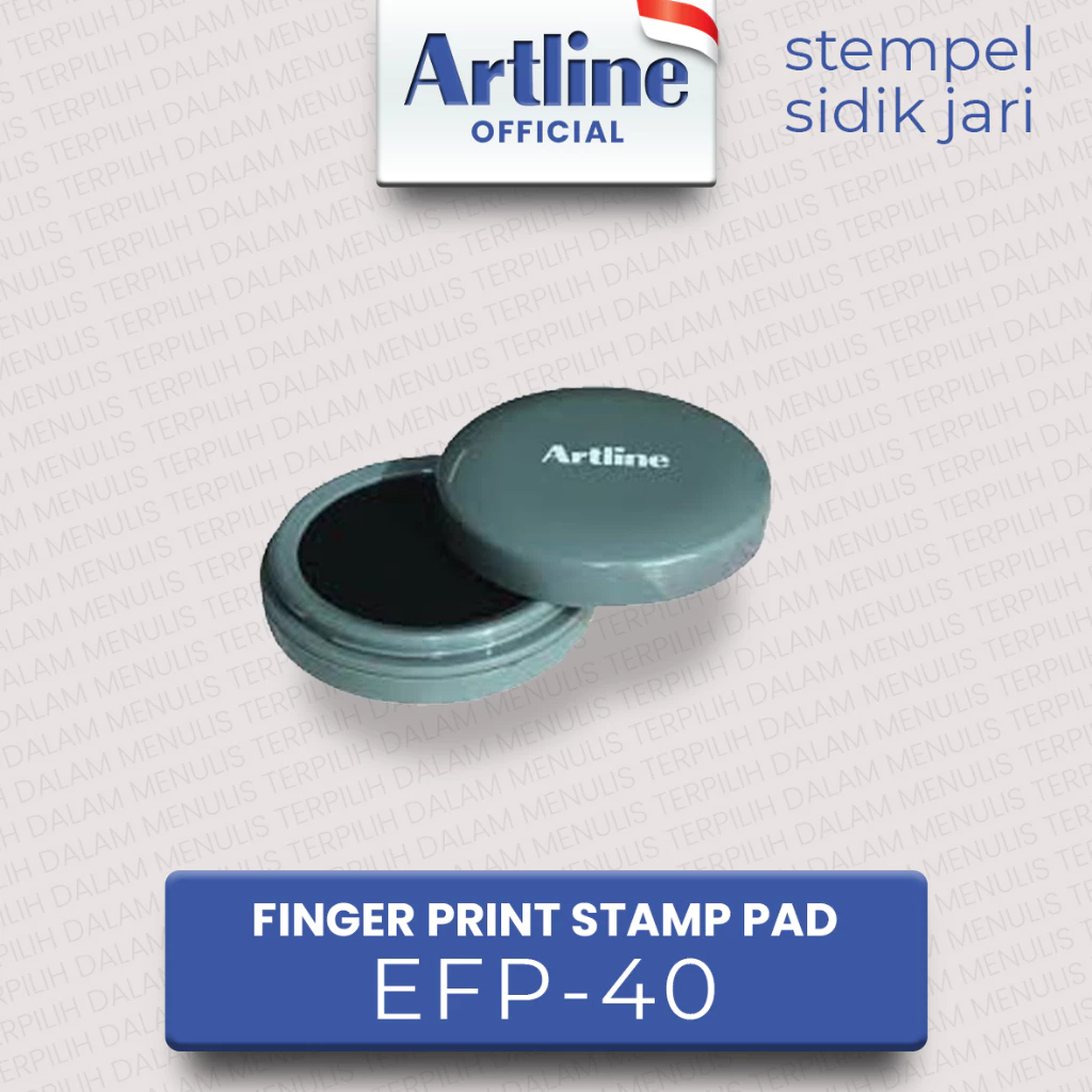 

(LIVE) ARTLINE Stempel Fingerprint Stamp Pad Sidik Jari EFP-40