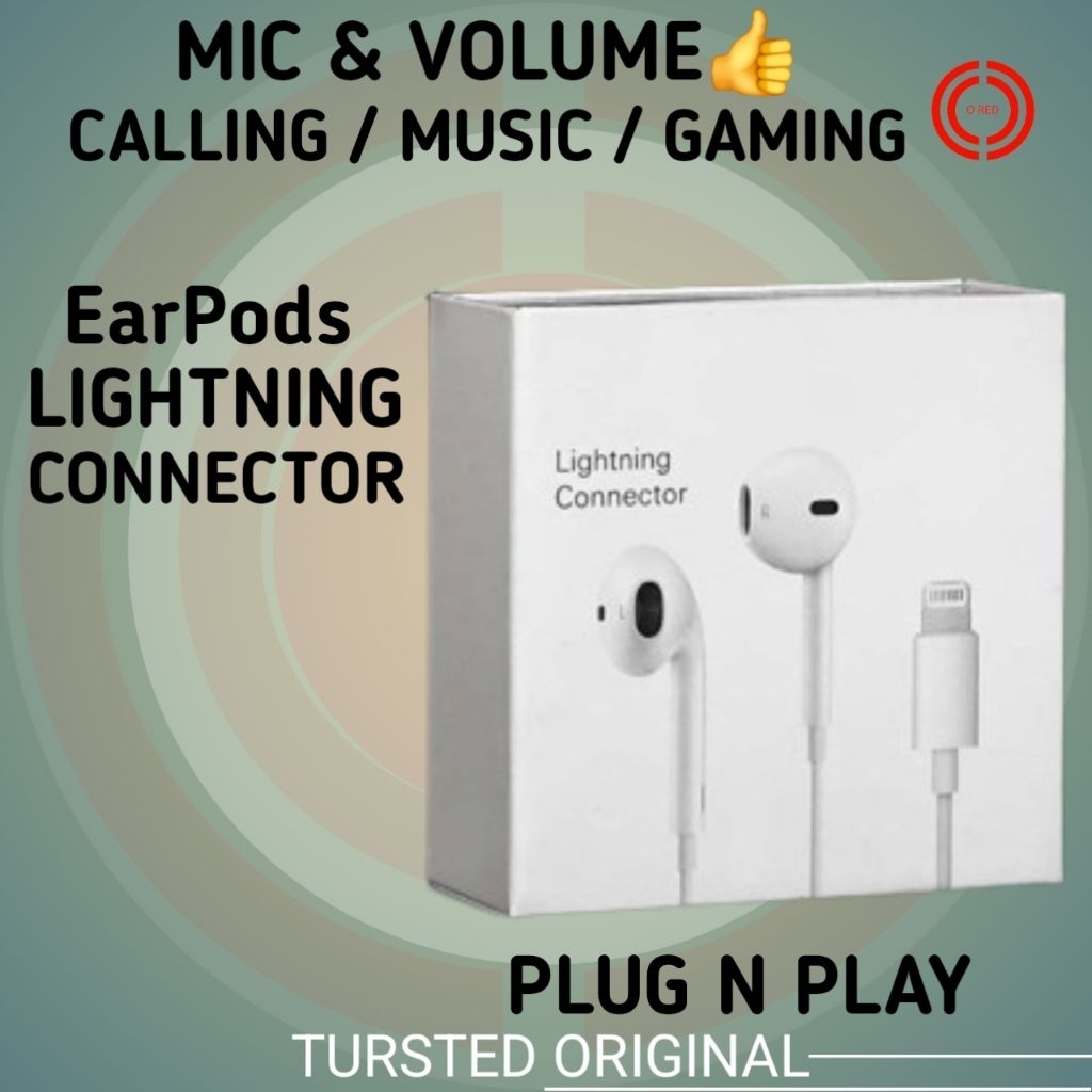 HEADSET IPHONE LIGHTNING - HEADSETS - HEADSET GAMING - HEADSET STEREO - HEADSET -EARPHONE - HANDSFRE