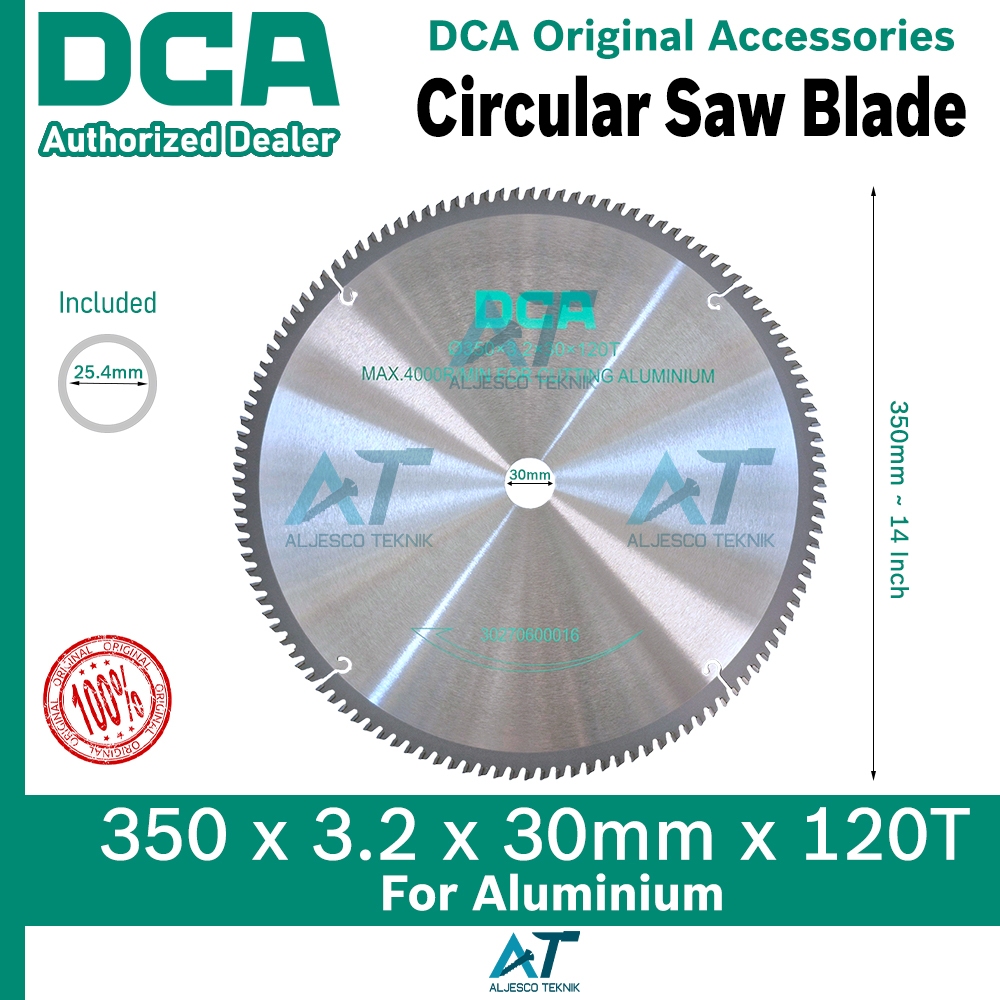 DCA MATA GERGAJI ALUMUNIUM 14 INCH 120T CIRCULAR SAW BLADE
