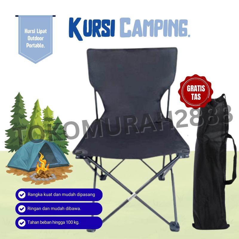 Kursi camping Ukuran L outdoor portable Kursi Lipat Outdoor Portable Kursi Camping