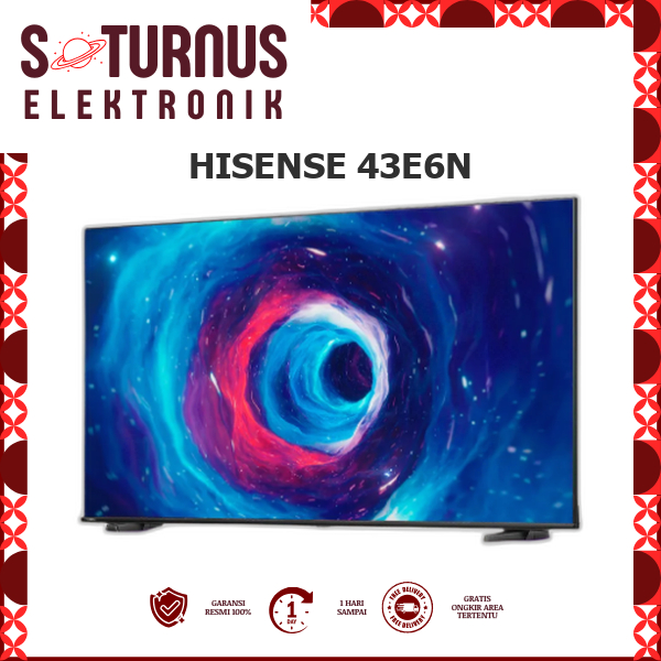 HISENSE 43E6N GOOGLE TV 43 INCH LED E6N SERIES 4K ULTRA HD DOLBY DIGITAL