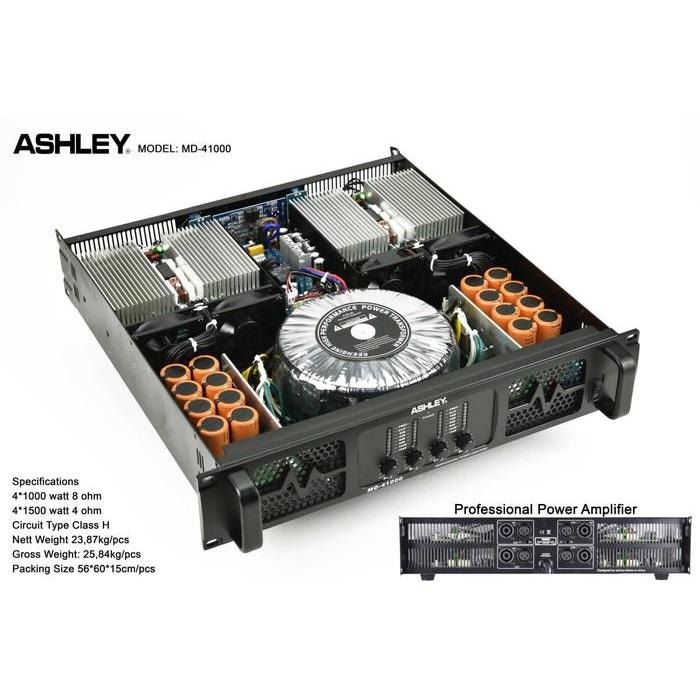 POWER ASHLEY MD41000 4CHANNEL POWER ASHLEY MD 41000 4CH ORIGINAL PROFESSIONAL
