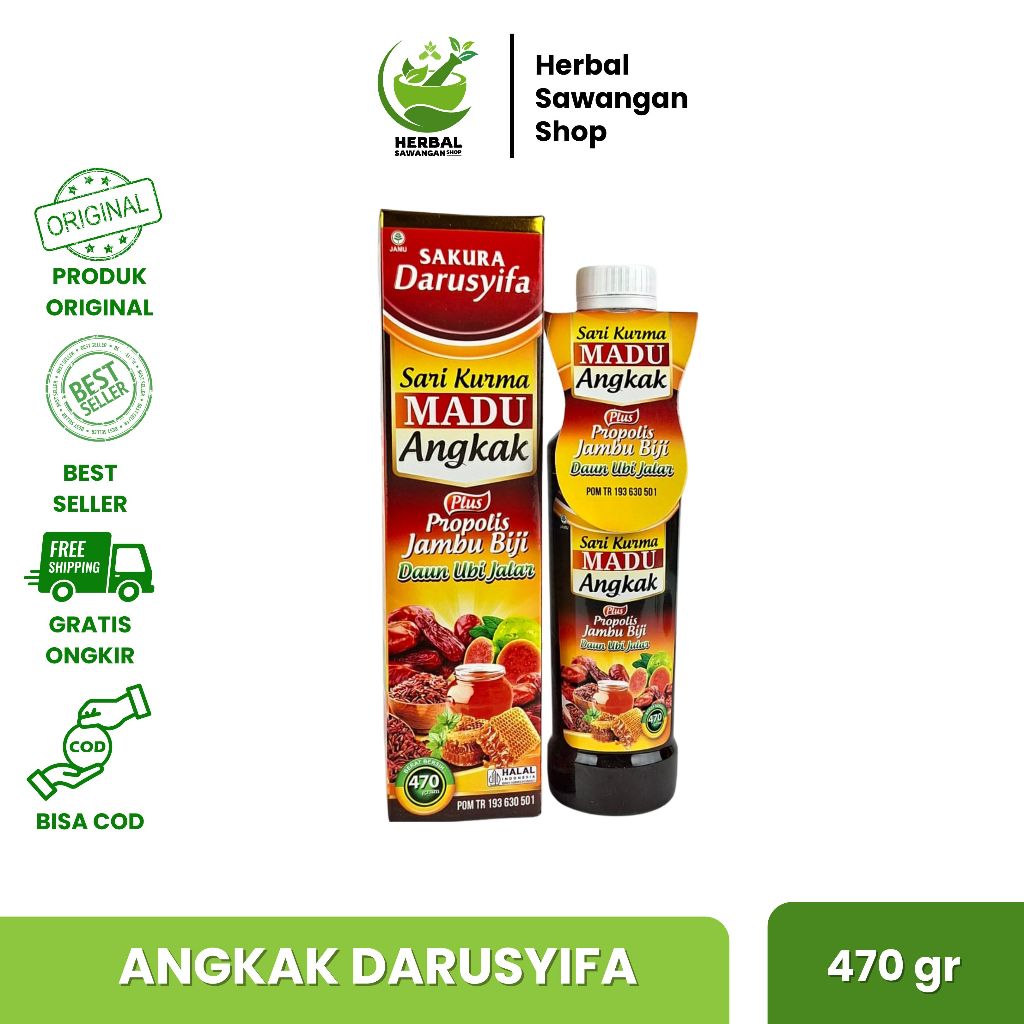 Sari Kurma Madu Angkak Plus Propolis Obat DBD 460gr | Sari Kurma Angkak Premium Darusyifa