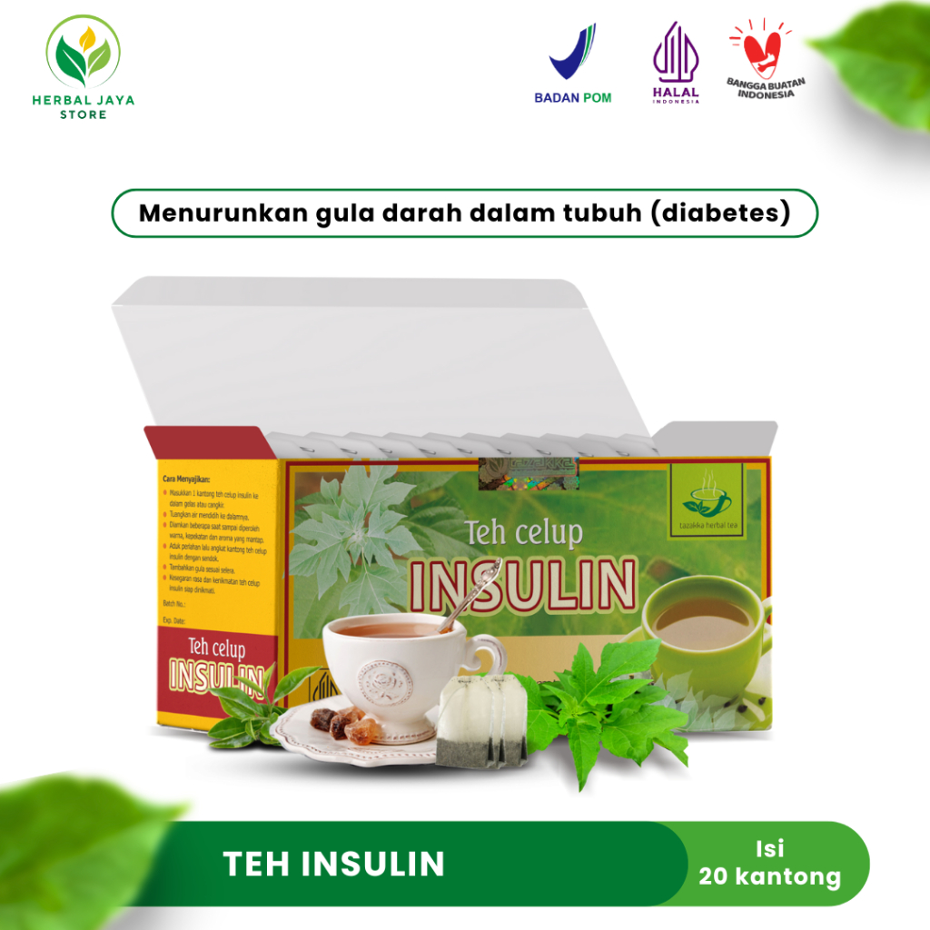 

Teh Celup Insulin Tazakka 20 Kantong Tea Bag Minuman Kesehatan Herbal Daun Yakon