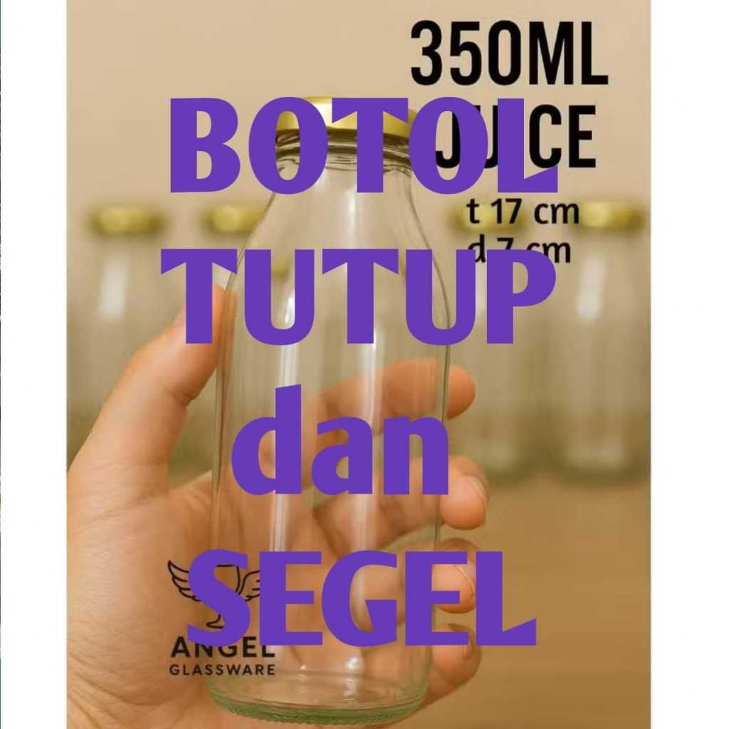 /9 ( SEMBILAN ) BOTOL JUICE 350ML KACA / BOTOL JUS KACA 350ML