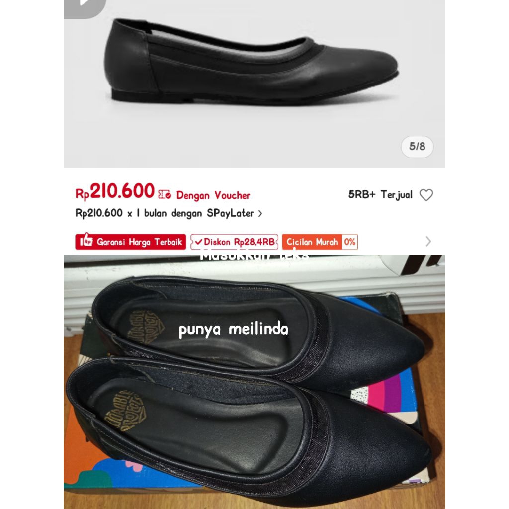 (PRELOVED) SEPATU ADORABLE PROJECTS BLACK