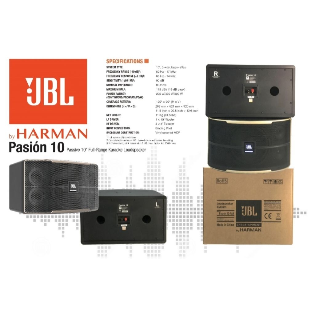 speaker pasif karaoke jbl pasion 10 inch original garansi resmi